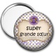 Miroir de poche - super grand s?ur