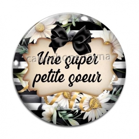 Cabochon Verre - une super petite soeur