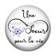 Cabochon Résine - une soeur pour la vie