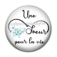 Cabochon Résine - une soeur pour la vie