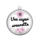 Pendentif Cabochon Argent - une super soeurette