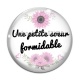 Cabochon Verre - une petite soeur formidable