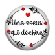 Cabochon Résine - une soeur qui déchire