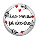 Cabochon Verre - une soeur qui déchire