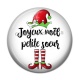 Cabochon Résine - joyeux noël petite soeur