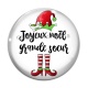 Cabochon Verre - joyeux noël grande soeur