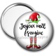 Miroir de poche - joyeux noël frangine