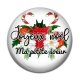 Cabochon Résine - joyeux noel ma petite soeur