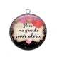 Pendentif Cabochon Argent - pour ma grande soeur adorée