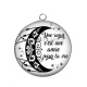 Pendentif Cabochon Argent - une soeur c'est une amie pour la vie
