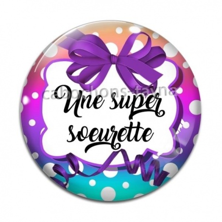 Cabochon Verre - une super s?urette