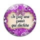 Cabochon Verre - je suis une soeur qui déchire