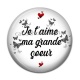 Cabochon Résine - je t'aime ma grande soeur