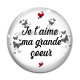 Cabochon Verre - je t'aime ma grande soeur