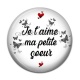 Cabochon Résine -  je t'aime ma petite soeur