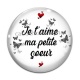 Cabochon Verre -  je t'aime ma petite soeur