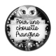 Cabochon Résine - pour ma chouette frangine