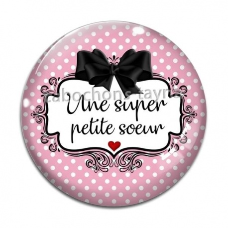 Cabochon Verre - une super petite soeur