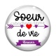 Cabochon Verre - soeur pour la vie forever