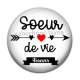 Cabochon Résine - soeur pour la vie forever