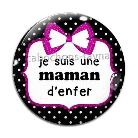 Cabochon Verre - super maman