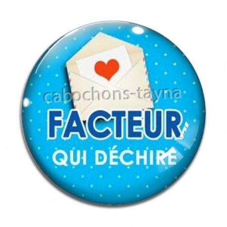 Cabochon Verre - facteur qui déchire
