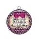 Pendentif Cabochon Argent - pour une frangine qui déchire