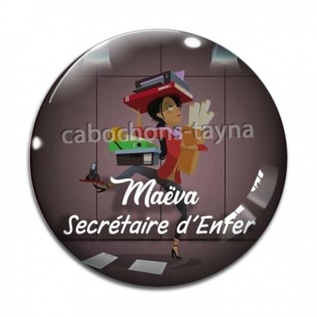 Cabochon Verre - commande roux