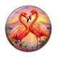 Cabochon Résine - flament rose