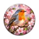 Cabochon Verre - oiseaux 