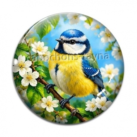 Cabochon Verre - oiseaux