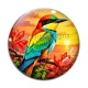 Cabochon Verre - oiseau