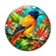 Cabochon Verre - oiseau