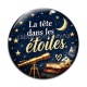 Cabochon Verre - la tete dans les etoiles