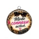 Pendentif Cabochon Argent - mode connasse activé