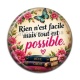 Cabochon Résine - rien n'est facile mais tout est possible