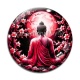 Cabochon Verre - bouddha méditation