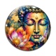 Cabochon Verre - bouddha méditation
