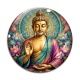 Cabochon Verre - bouddha méditation