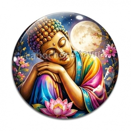 Cabochon Verre - méditation