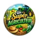 Cabochon Verre - un super agriculteur
