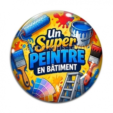 Cabochon Verre - un super peintre en bâtiment