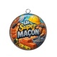 Pendentif Cabochon Argent - un super maçon