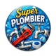 Cabochon Verre - super plombier