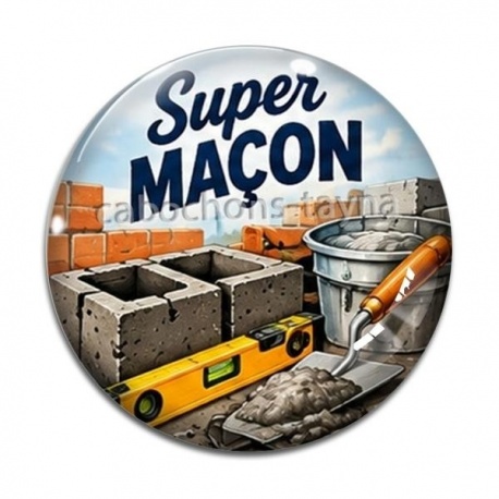 Cabochon Verre - super maçon