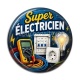 Cabochon Résine - super electricien