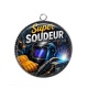 Pendentif Cabochon Argent - super soudeur