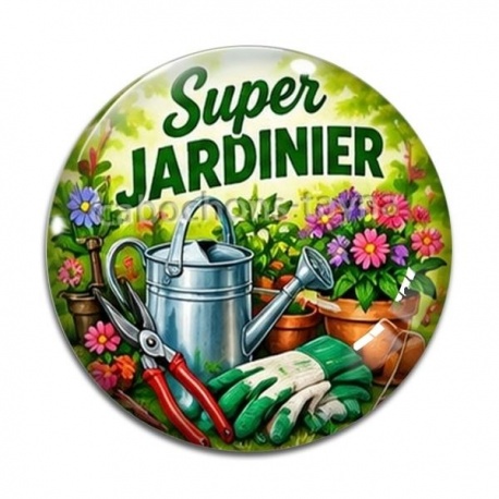 Cabochon Verre - super jardinier