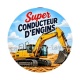super conducteur d'engins
