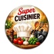 Cabochon Verre - super cuisinier